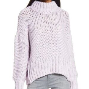 Free People:  My Only Sunshine Sweater, Size S, Pale Lilac